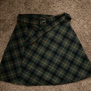 Princess Highway Size 8 (UK) Plaid Green Skirt NWOT